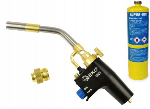 Geko G20030 plinski plamenik za lemljenje + adapter