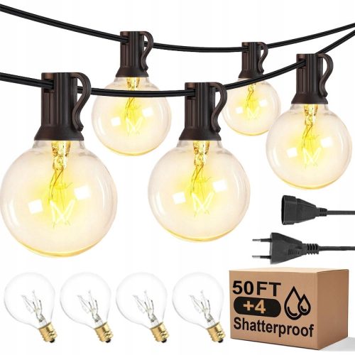 Vrtna lampa - GIRLAND VRTNE LAMPE 50KOM BALKON TERASA 15.2M