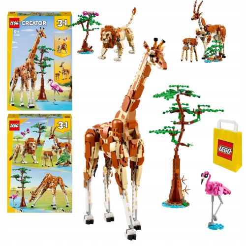  LEGO Creator 31150 Zvířata ze safari + LEGO papirnata vrećica 6315786 žuta 24x8x18 cm