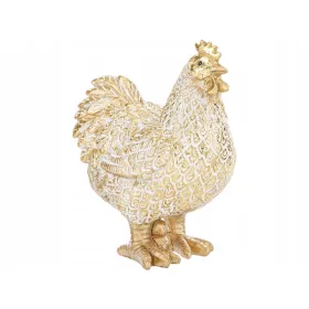   Ukrasna ukrasna figurica KOKOŠ 16,5 x 12,5 x 6,5 cm - ZLATO