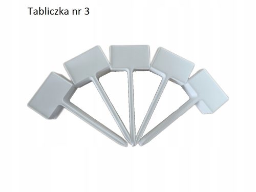 Samostojeća ploča bijela za označavanje biljaka 50 x 10 cm 1 kom.