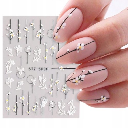NAIL STICKERS FOR MANICURE LACE FLOWER LACE