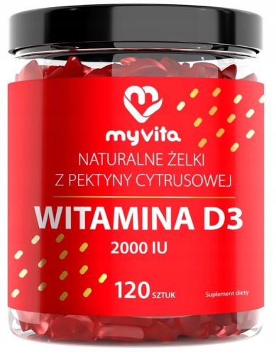 Vitamin D3 2000IU - prirodni gumeni bomboni 120 komada bez želatine