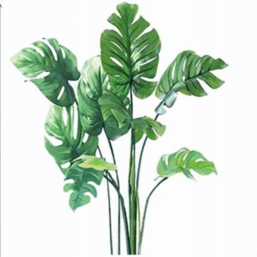 Monstera Leaves Wall Stickers - Furniture Glass Mirror for Home Decor
