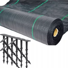   Agrotekstil - Poljoprivredna tkanina za malčiranje (protiv korova) Bradas crna 60 x 10000 cm 70 g/m²