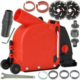    Štitnik za brusilicu PI-TEC 125 mm s podešavanjem + 2x dijamantna diska