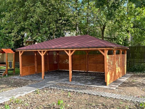 Vrtna sjenica od drva - AltLand Altana 700 x 500 x 290 cm
