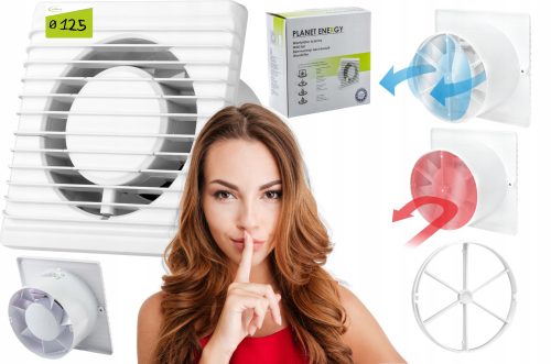 airRoxy kupaonski ventilator KUPAONSKI VENTILATOR 125 BIJELI 125 mm