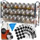 POSUDE ZA ZAČINE ORGANIZATOR POLICA JAR 24 KOM 120 ML + PRIBOR