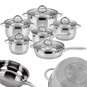 Set lonaca Edel-Hoff Nuevo, nehrđajući čelik, 12 kom.