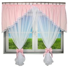  Karmen Powder Pink prozorska zavjesa 300/150