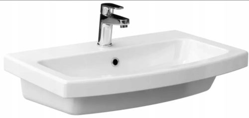 Elegantni Cersanit Pravokutni Umivaonik za Namještaj s 10-godišnjom Garancijo Cersanit Easy pravokutni umivaonik za namještaj je elegantan i funkcionalan koma