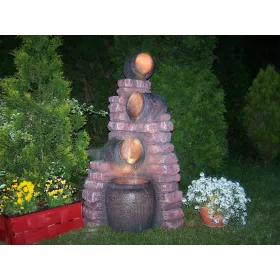   Vrtne fontane "Cigla zid" 120 cm s LED osvjetljenjem