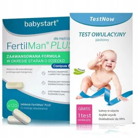   FertilMan Plus Set s 120 tableta i TestNow test trakom za ovulaciju Zestaw FertilMan Plus s 120 kapsula + GRATIS TestNow test traka za ovulaciju je idealan sup