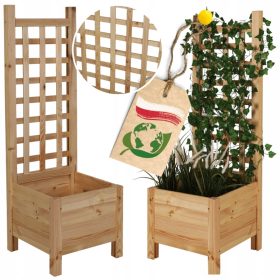  Wamar-Sosenka saksija 40 cm x 40 x 120 cm prirodno drvo