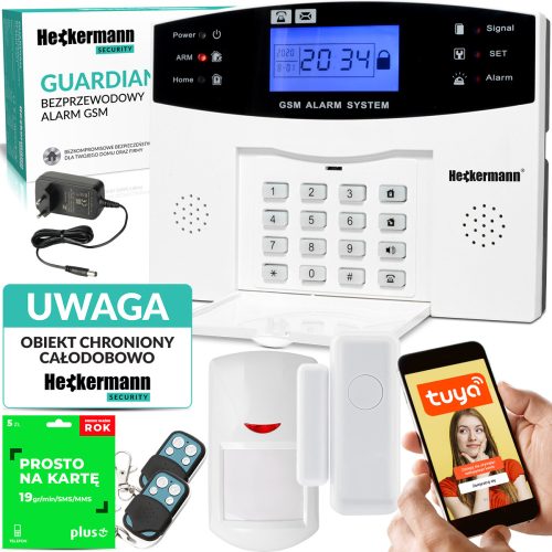 BEŽIČNI ALARM SENZOR POKRETA VRATA PROZOR GSM SIRENA TUYA POLJSKI WiFi
