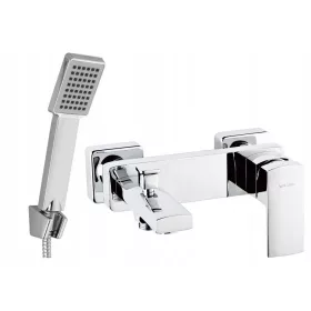   Jednoručna zidna slavina za kadu i tuš Valvex ENZO krom + Aveeo Borg vidni tuš set