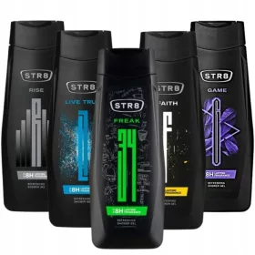   STR8 MUŠKI SET GELA ZA TUŠIRANJE ZA MUŠKARCE OSVIJEŽAVAJUĆI 5x 400ml