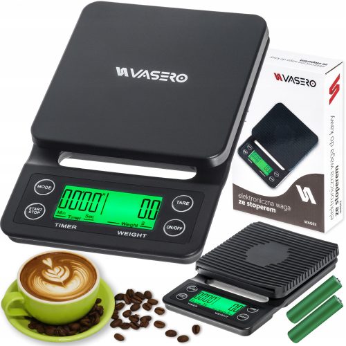 Kuhinjska vaga VASERO WAG02 crna 5 kg