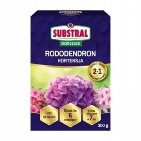   Substral Osmocote 2w1 za Rododendrone i Hortenzije 300 g Najnoviji proizvod od Substrala - Substral Osmocote 2w1 za Rododendrone i Hortenzije je brzo i dugotra