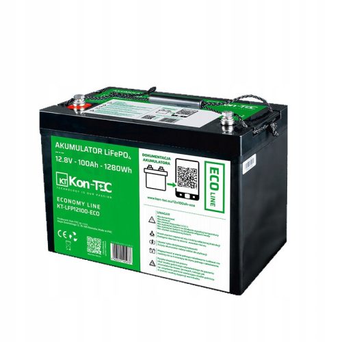 AKUMULATOR LiFePO4 12V (12,8V) 100Ah Kon-TEC