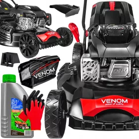   Benzinska, dizel kosilica - Venom benzinska kosilica s košarom, zapremine 223 cm³. košara 62 l, širina reza 56 cm