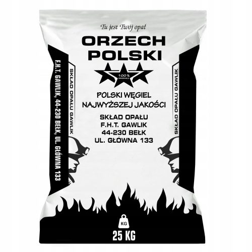 Poljski ugljen od oraha 29 MJ - vreća od 25 kg