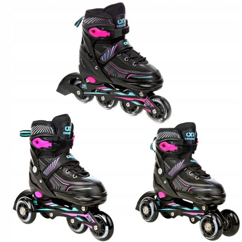  Role podesive 3u1 Croxer Optima Mint/Pink 31-34 Abec7 Rubber
