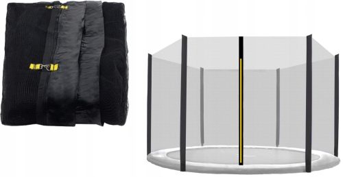 Sigurnosna mreža za trampolin "AgaSafe 430" - Crna mreža za trampolin 430-435 cm