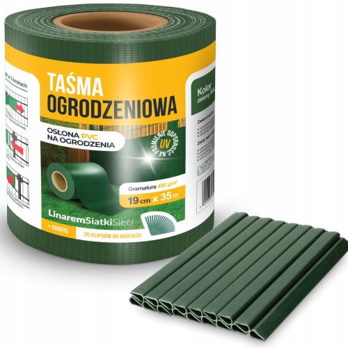 Zelena traka za mačevanje 19 cm x 35 m + kopče