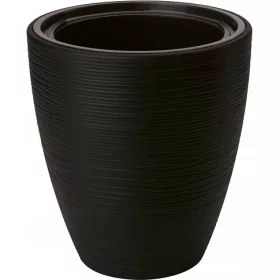    Form-Plastična posuda za cvijeće 38,5 cm x 38,5 x 42 cm promjer 38,5 cm plastična crna