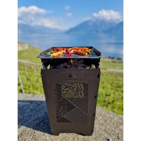   Roštilj na drveni ugljen - Stealight roštilj na drveni ugljen 35 x 35 cm