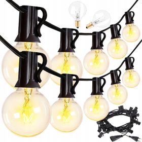    GARLAND VELIKE VANJSKE VRTNE LAMPE 25 DVOR BALKON TERASA 7.6M