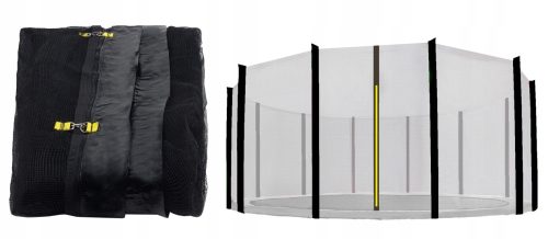 Sigurnosna mreža za trampolin 460 cm crna za 12 stupova