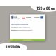 Tablica Unija 120x80 cm od 3mm Dibond - UV print, Visoka kvaliteta, UZORI