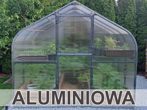 Polikarbonatni tunel za plastenik - Premium Plus ALU 250x200 5m2