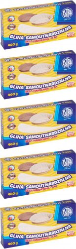 GLINA ZA OBLIKOVANJE SAMOSTVARDNJUJUĆA 460g bijela ASTRA plastika za skulpturalne forme x5