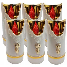    ULOŽAK ZA SVIJEĆE ELEKTRIČNE, BIJELA SVIJEĆA SA BATERIJAMA