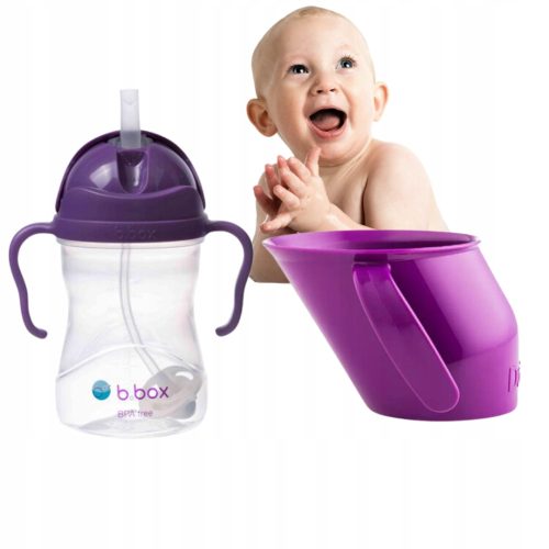  B.box boca za vodu sa slamkom 240 ml + Doidy šalica SET za učenje pijenja za djecu