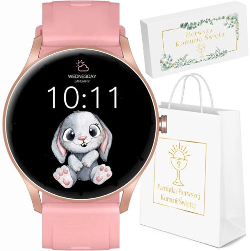 Sat SMARTWATCH Gravity za djevojčice - Roze zaslon dodirni