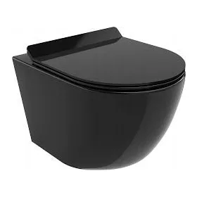 Hamberger Nyx Slim WC daska, crni duroplast