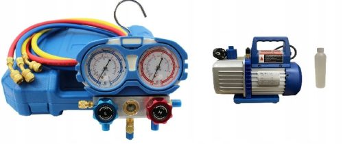 VAKUUM PUMPA SPV 115 42L/MIN+ Tlakomjeri R32 R410A KOMPLET KLIMA UREĐAJA