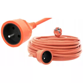   Vrtni produžni kabel, jednostruki Bull Tech 20 m, 1 kom utičnice, narančasti
