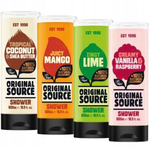 GEL ZA TUŠIRANJE ORIGINAL SOURCE MIX SET 4 X 500 ml