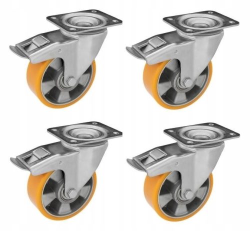 Kotači za Kolica, Set od 4 komada, Promjer 125 mm, Nosivost do 1200 kg