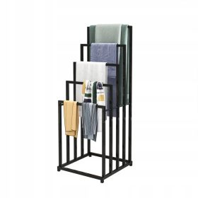 Samostojeći stalak za ručnike JURMERRY 44,5x46 cm crni