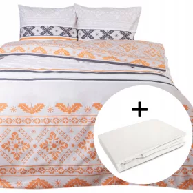   Supreme Style set posteljine poplun 160cm x 200 jastuk 70x80cm 3 komada + postavljena plahta Darymex flanel 160x200 cm