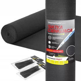 Mrežica za sjenilo 140g Linarem SiatkiSieci crna 1,5m x 50m