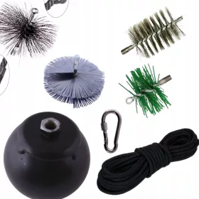   Dimnjačarski set za čišćenje dimnjaka, kuglasta četka, 2,5 kg, ČETKA ZA KONOPET