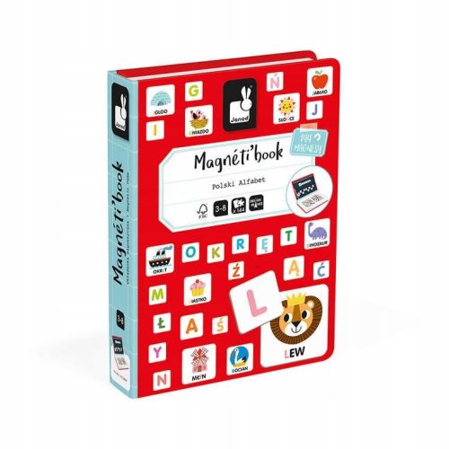 Magnetna slagalica Magnetibook Hrvatska abeceda za djecu 3 godine+ Janod